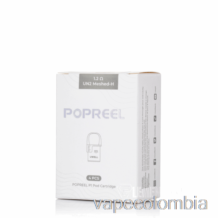 Vape Recargable Uwell Popreel P1 Vainas De Repuesto 1.2ohm Popreel P1 Vainas